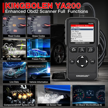 OBD2 Scanner | Multilingual Engine Code Reader, Voltage Test &amp; Free Lifetime Updates