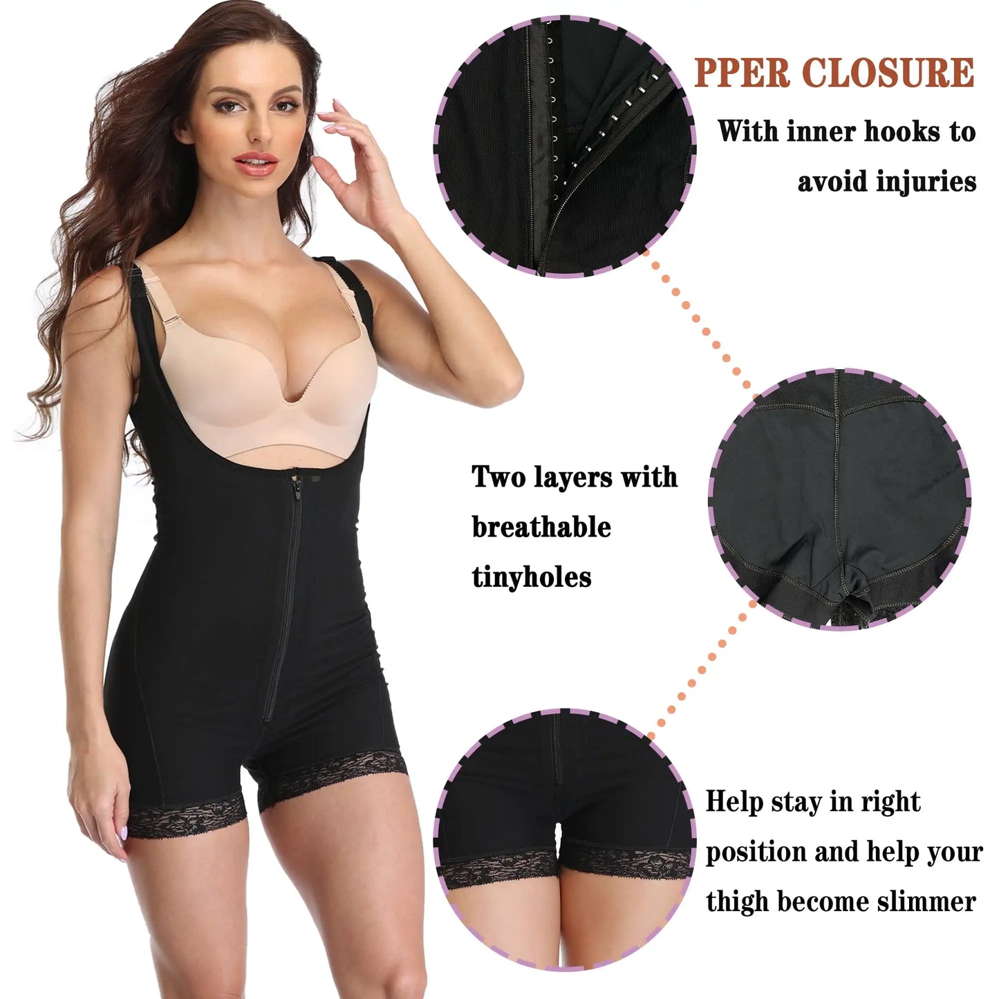 Colombianas Shapewear for Women | Seamless Triple Control Tummy & Thigh Slimmer Body Shaper