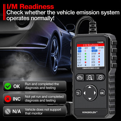 OBD2 Scanner | Multilingual Engine Code Reader, Voltage Test &amp; Free Lifetime Updates