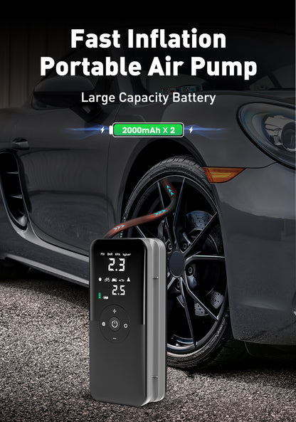 CARSUN Rechargeable Digital Air Pump – Portable Tire Inflator for Cars