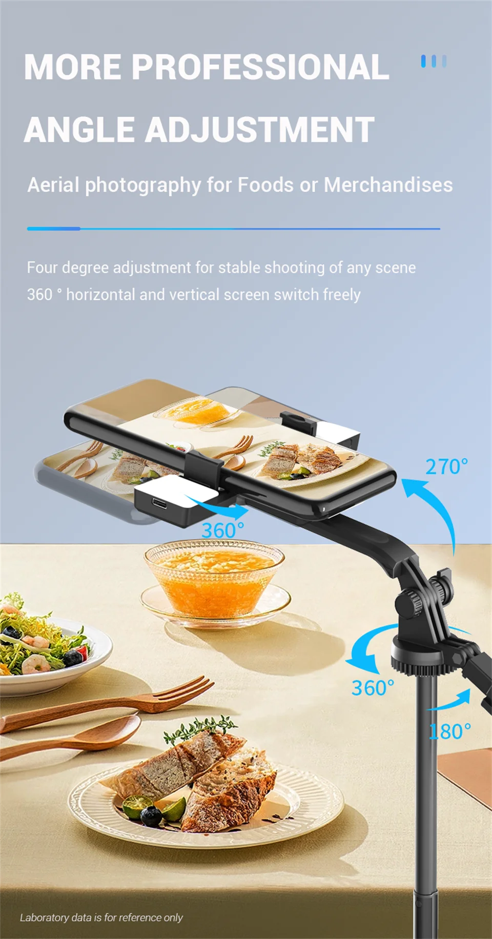 1750mm Wireless Extendable Selfie Stick Tripod with LED Light