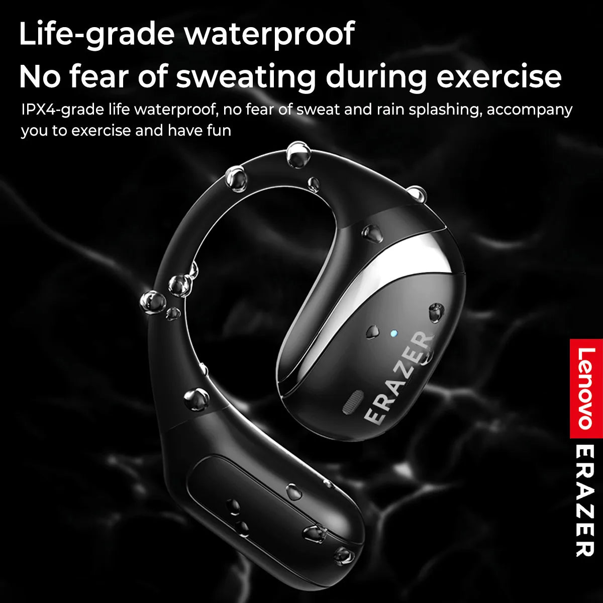 Lenovo ERAZER X9 Wireless Headphones | OWS Sports Open Bluetooth Earphones with Mic & Noise Reduction