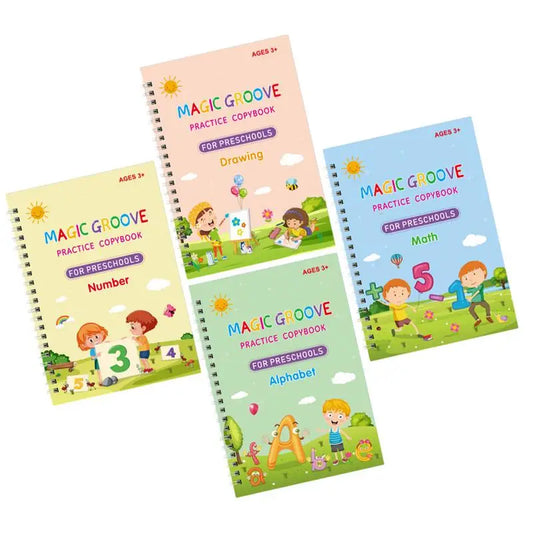 ChildsMind™ Grooved Handwriting Practice Book for Kids | Children's Magic Copybooks for Preschool Learning & Writing Activities