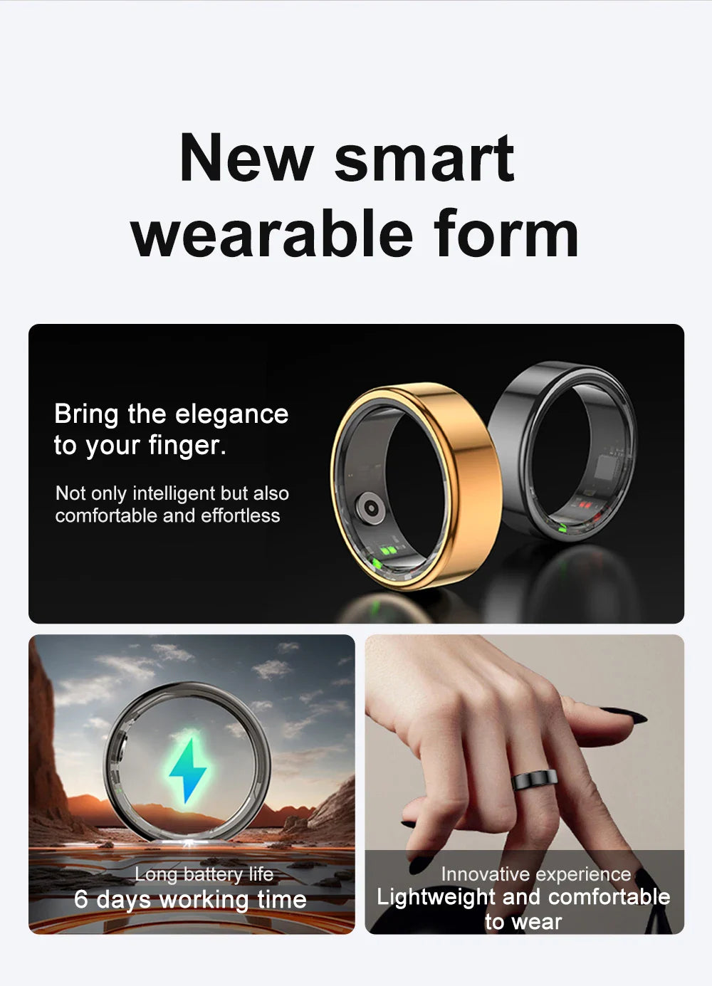 COLMI  Health Monitoring IP68 Smart Ring